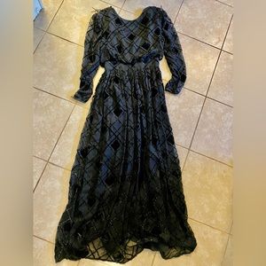 THE SILK FARM VINTAGE EVENING GOWN